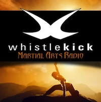 whistlekick martial arts radio logo