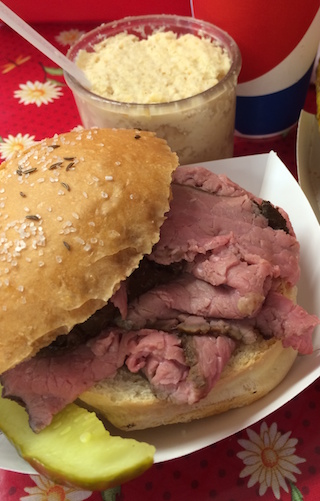 Beef on weck. It's a Buffalo thing.