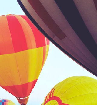 hot air balloons